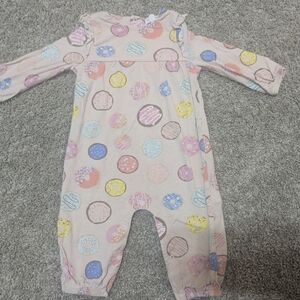 Angel Dear Pastel Donut Print Kids Footie
